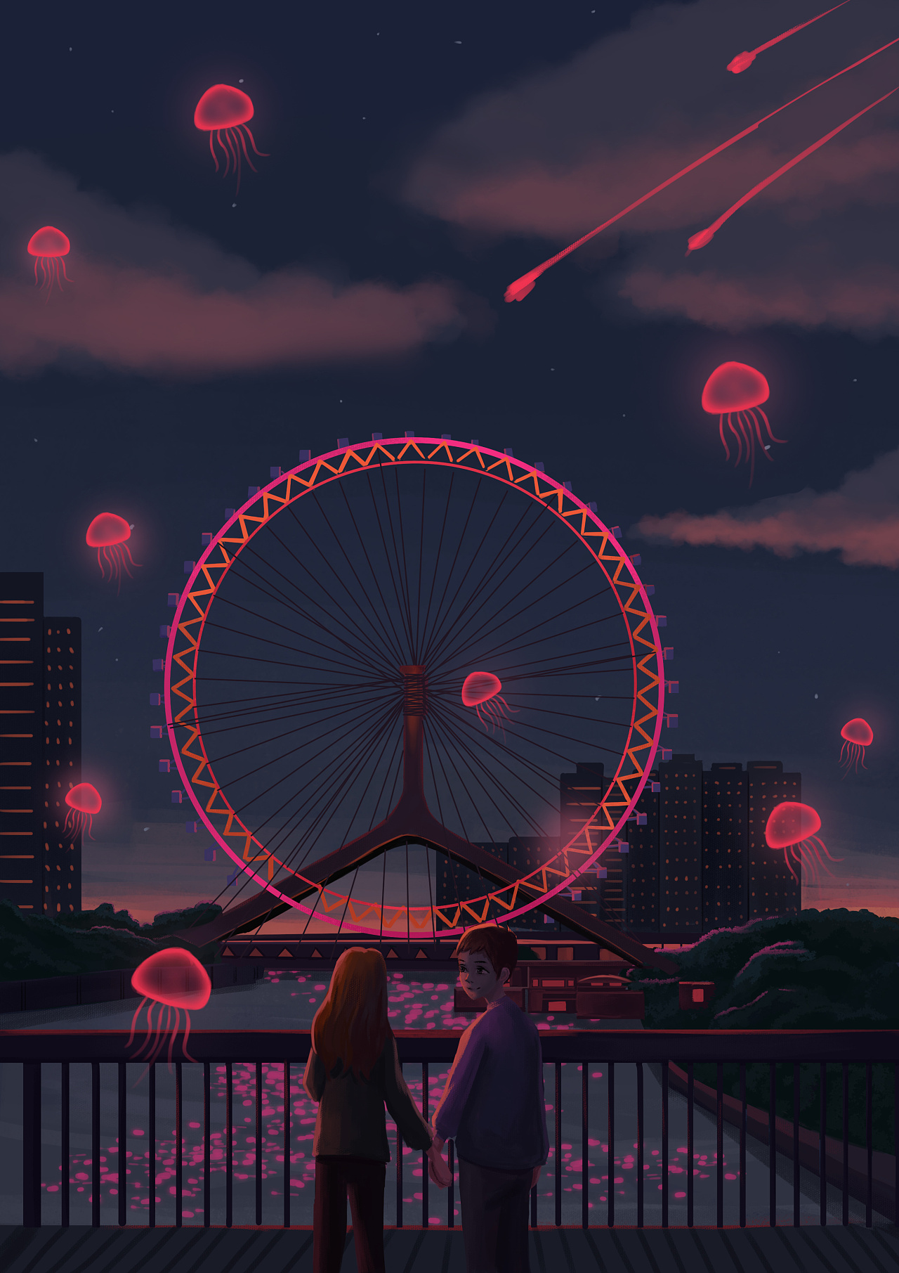 摩天轮|插画|创作习作|独白啊 - 原创作品 - 站酷 (zcool)