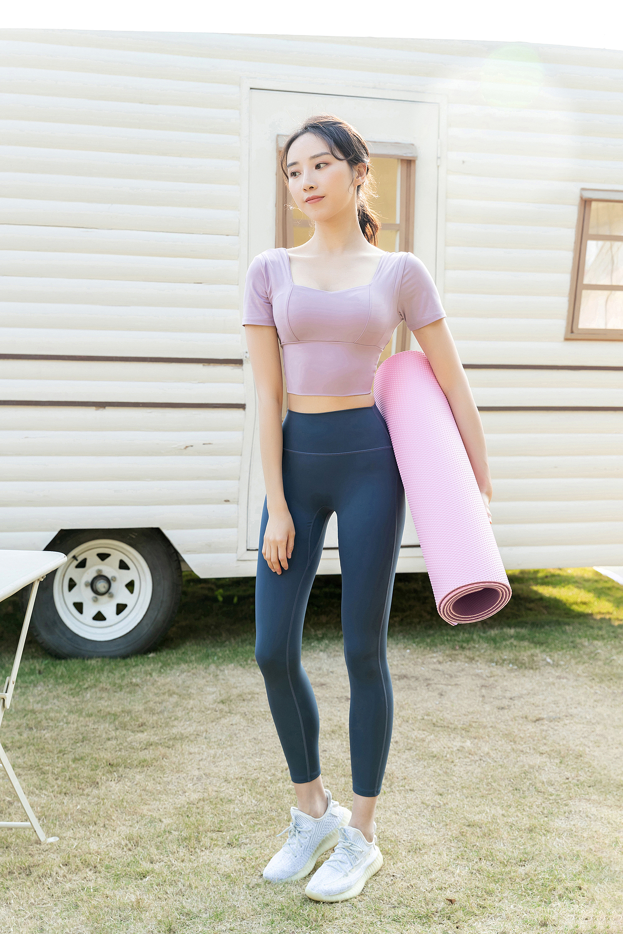 瑜伽服模特摄影 外景