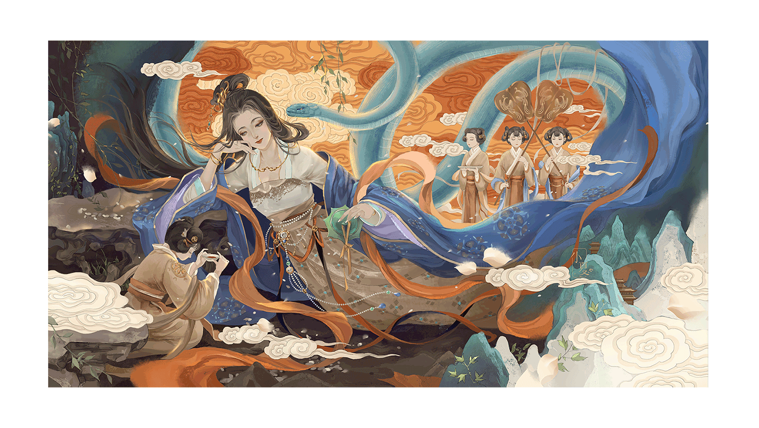 蛇姬（图ZMjg4MTIyNzUy） - 艺术插画 - 站酷设计师筱夏LZ原创素材 - 站酷ZCOOL