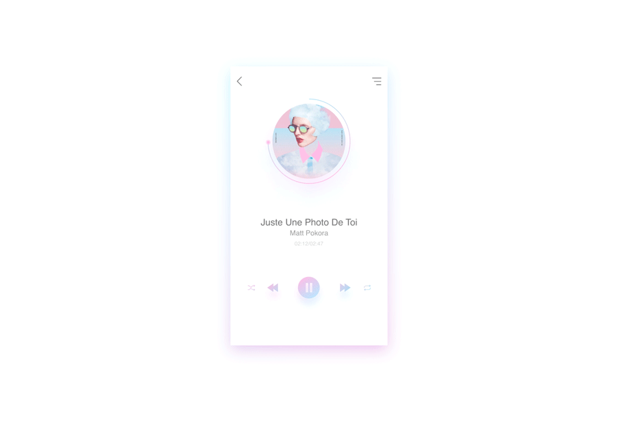 Smart home music player（图ZNzg5NDc3NjQ=） - APP界面 - 站酷设计师又见章鱼哥原创素材 - 站酷ZCOOL