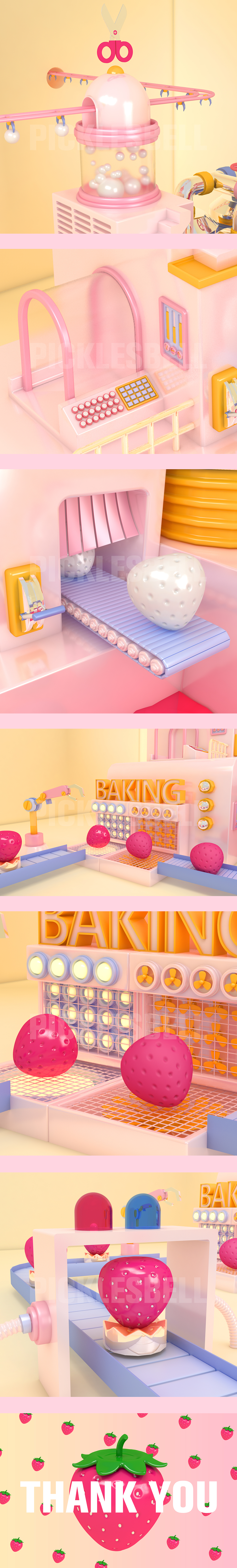 流水线草莓工厂（图ZMjE1ODg5Njgw） - 建筑/空间 - 站酷设计师picklesbell原创素材 - 站酷ZCOOL