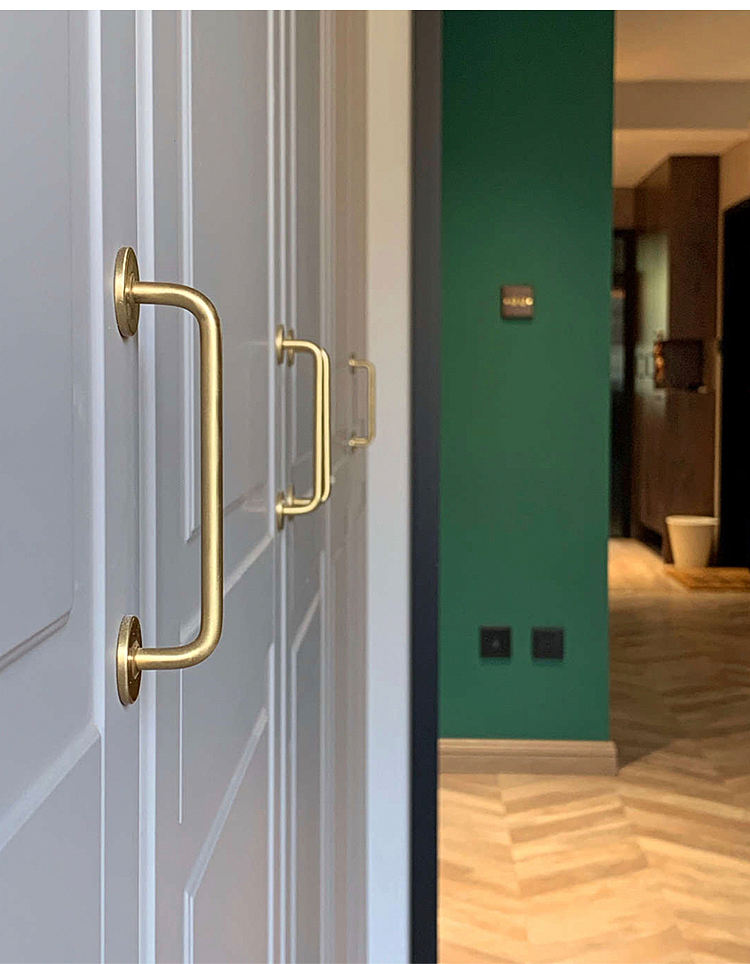 屿铜原创 I 若水复古简约抽屉柜门拉手