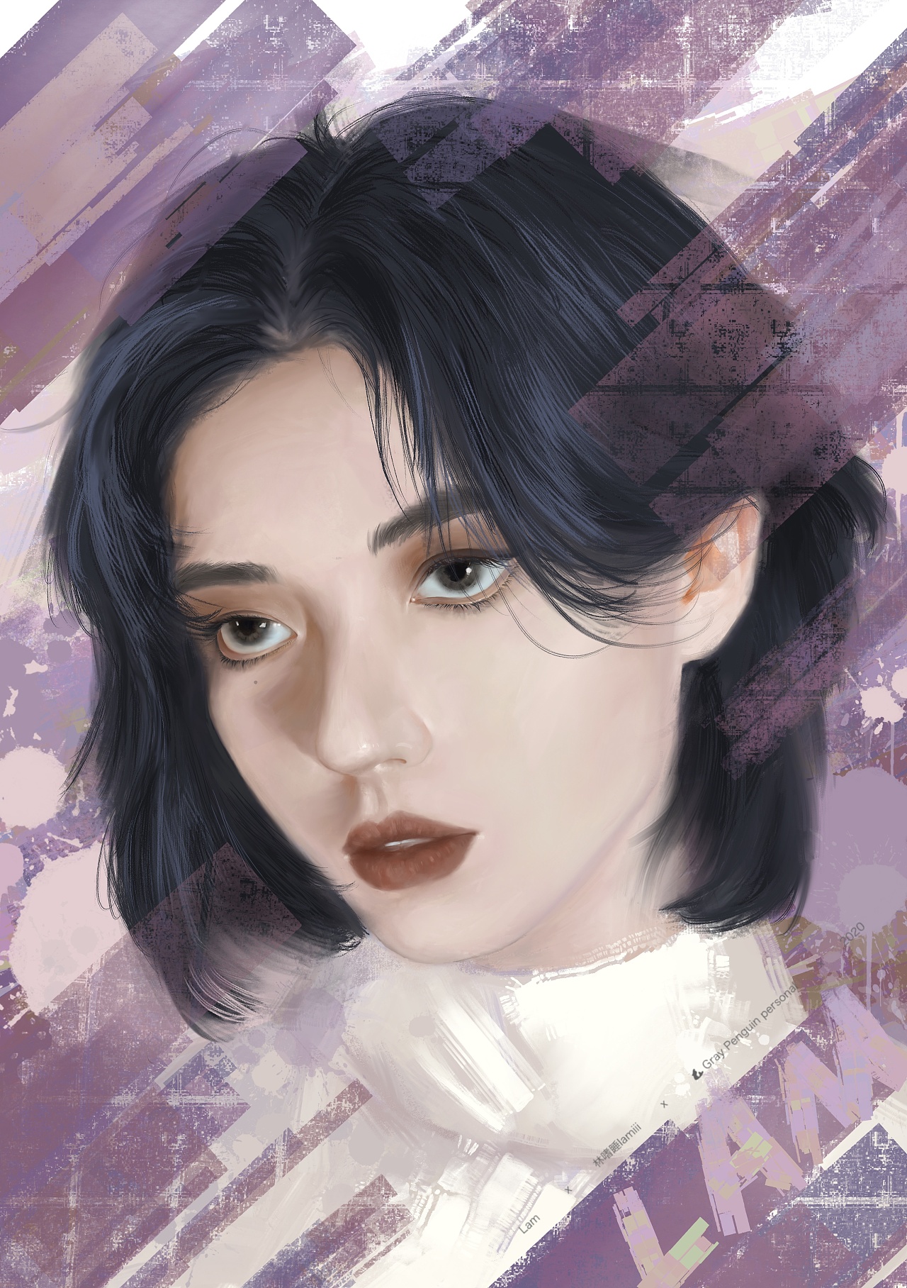 人物板绘|插画|创作习作|林无一lamiii - 原创作品 - 站酷 (zcool)