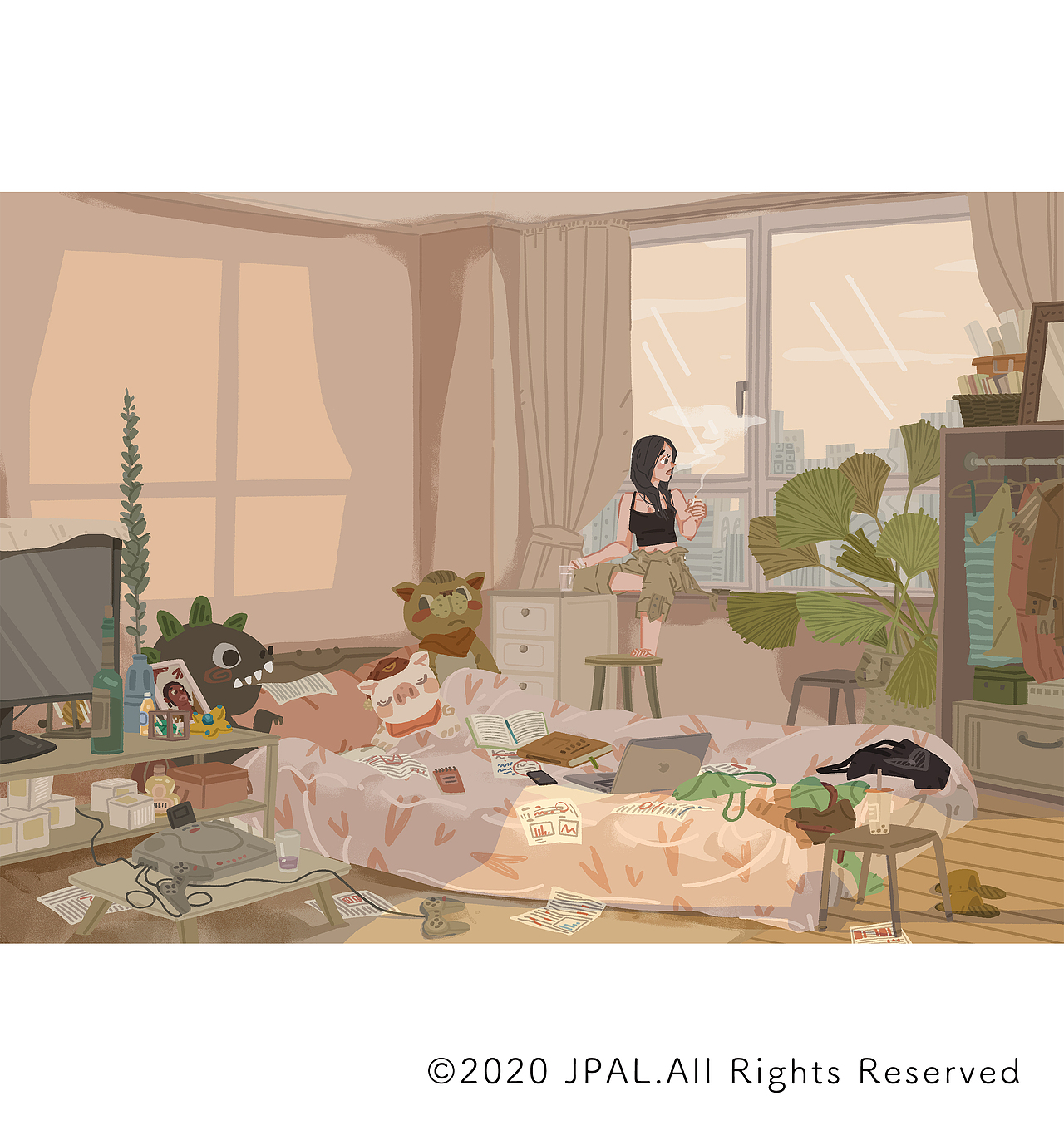 春与夏（图ZMjA3MjIyODgw） - 商业插画 - 站酷设计师JPAL原创素材 - 站酷ZCOOL
