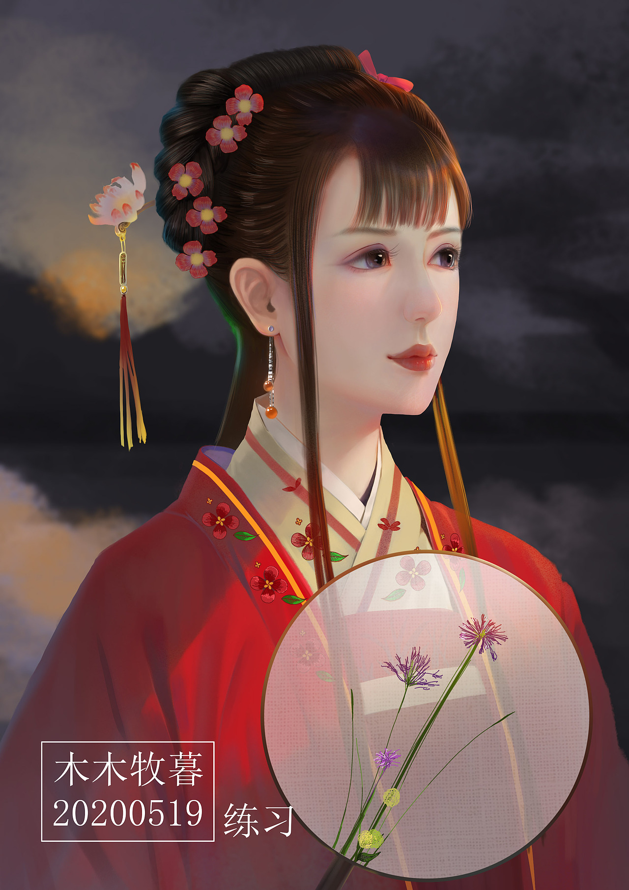 古风女子（图ZMjA3NTM1MjQw） - 创作习作 - 站酷设计师木木牧暮原创素材 - 站酷ZCOOL