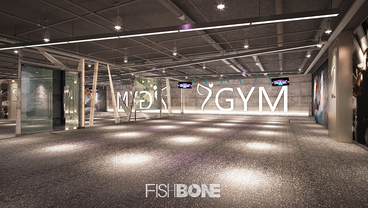鱼骨设计-私人健身会所（图ZMzc4NTg4MzI=） - 家装设计 - 站酷设计师鱼骨设计事务所原创素材 - 站酷ZCOOL