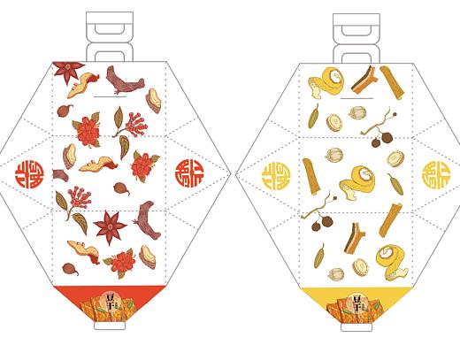 家乡卤菜手绘包装