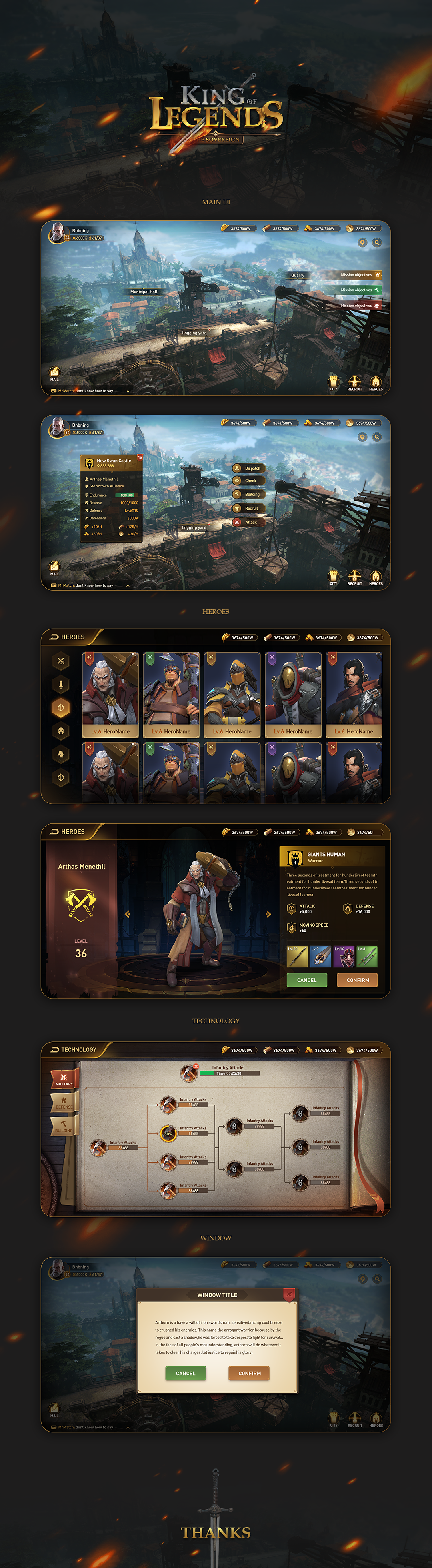 中世纪风slg|ui|游戏ui|bnb的自留地 - 原创作品 - 站酷 (zcool)