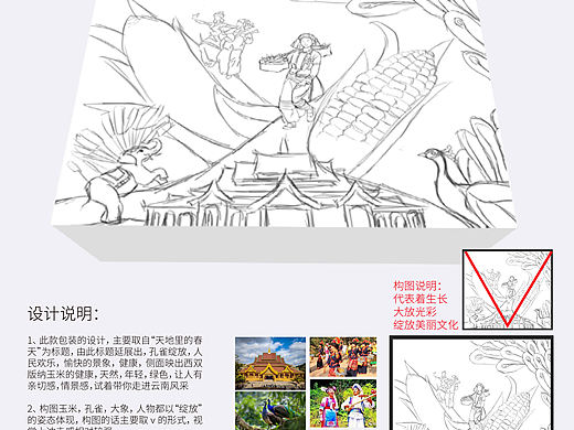 田地里的春天，西双版纳玉米logo与包装设计