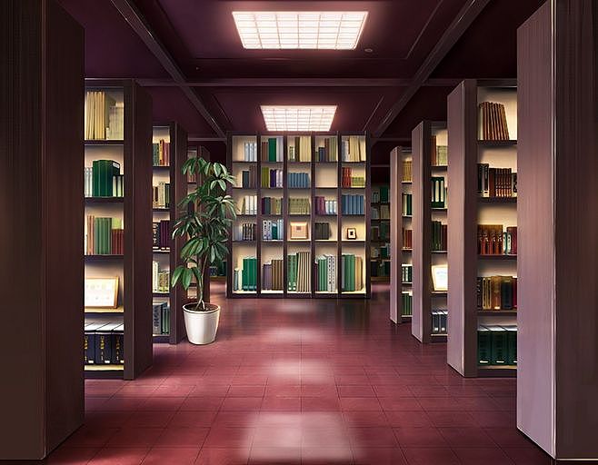 【场景 - 原画】图书馆