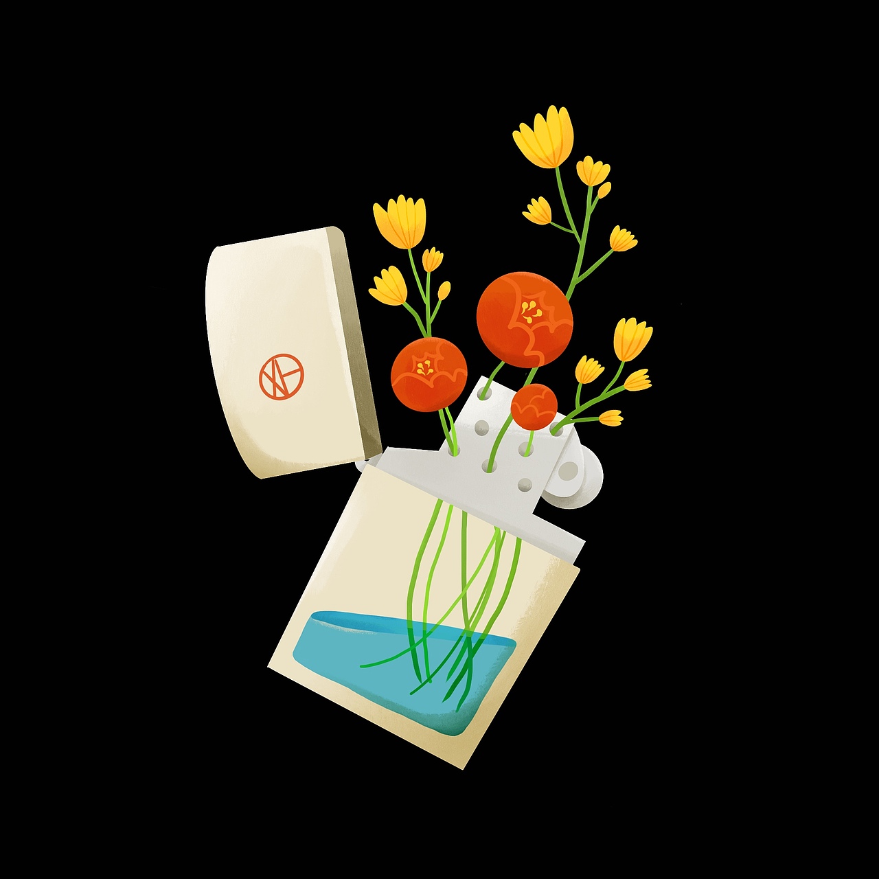 ？花怒放 | 创意插画（图ZMjg3ODQ3ODQw） - 艺术插画 - 站酷设计师谢谢凝原创素材 - 站酷ZCOOL