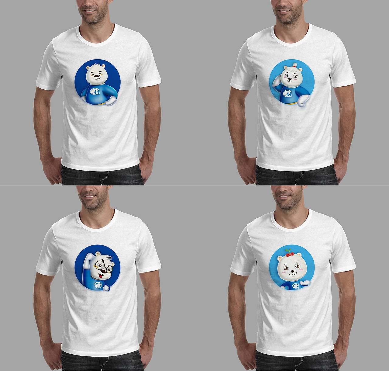 超能~美熊家族（图ZODY5NTA3NzY=） - IP形象 - 站酷设计师游离星X原创素材 - 站酷ZCOOL