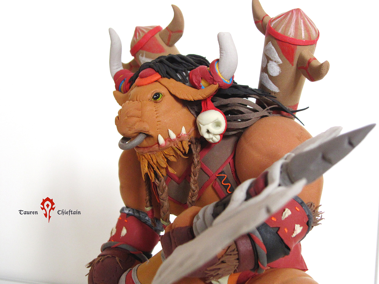 魔兽-牛头人酋长|手工艺|手办/模玩|柠茶_原创作品-站酷zcool