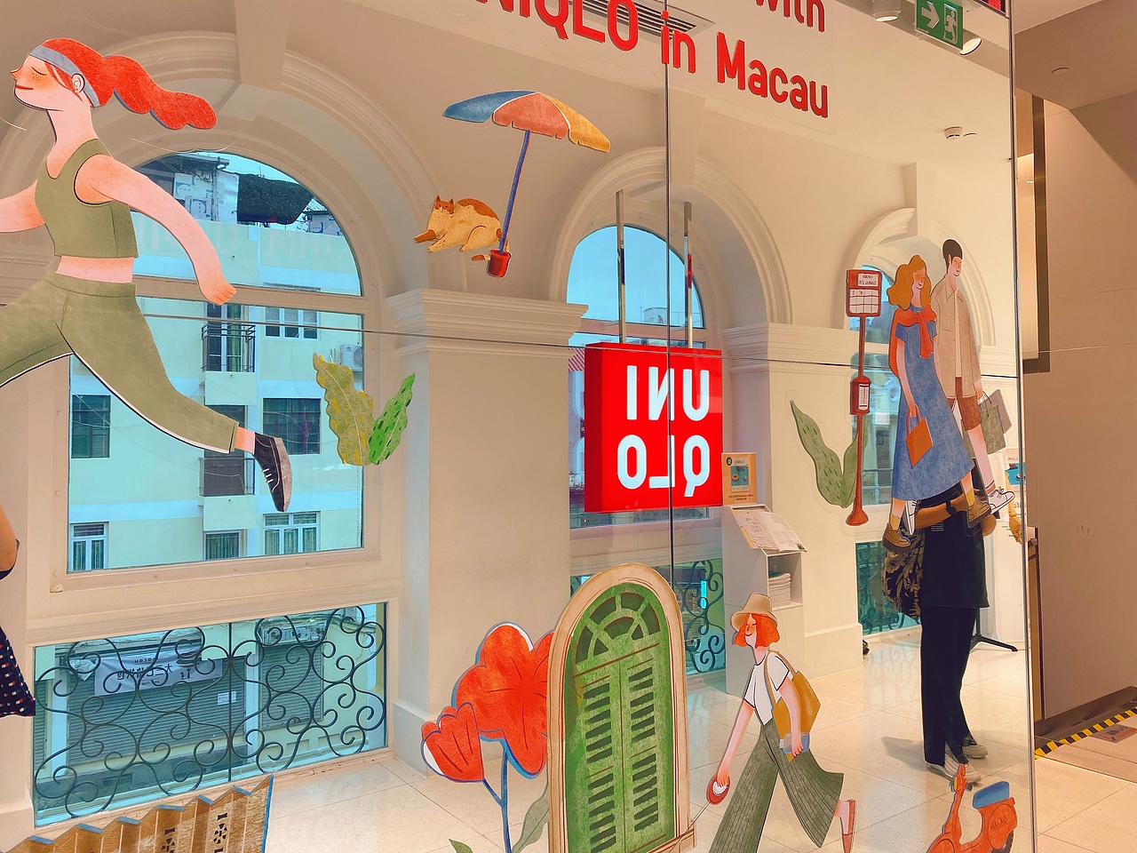 优衣库大三巴前店 澳门本地插画师合作款（图ZMjkzMDM3NzEy） - 商业插画 - 站酷设计师小島元春原创素材 - 站酷ZCOOL