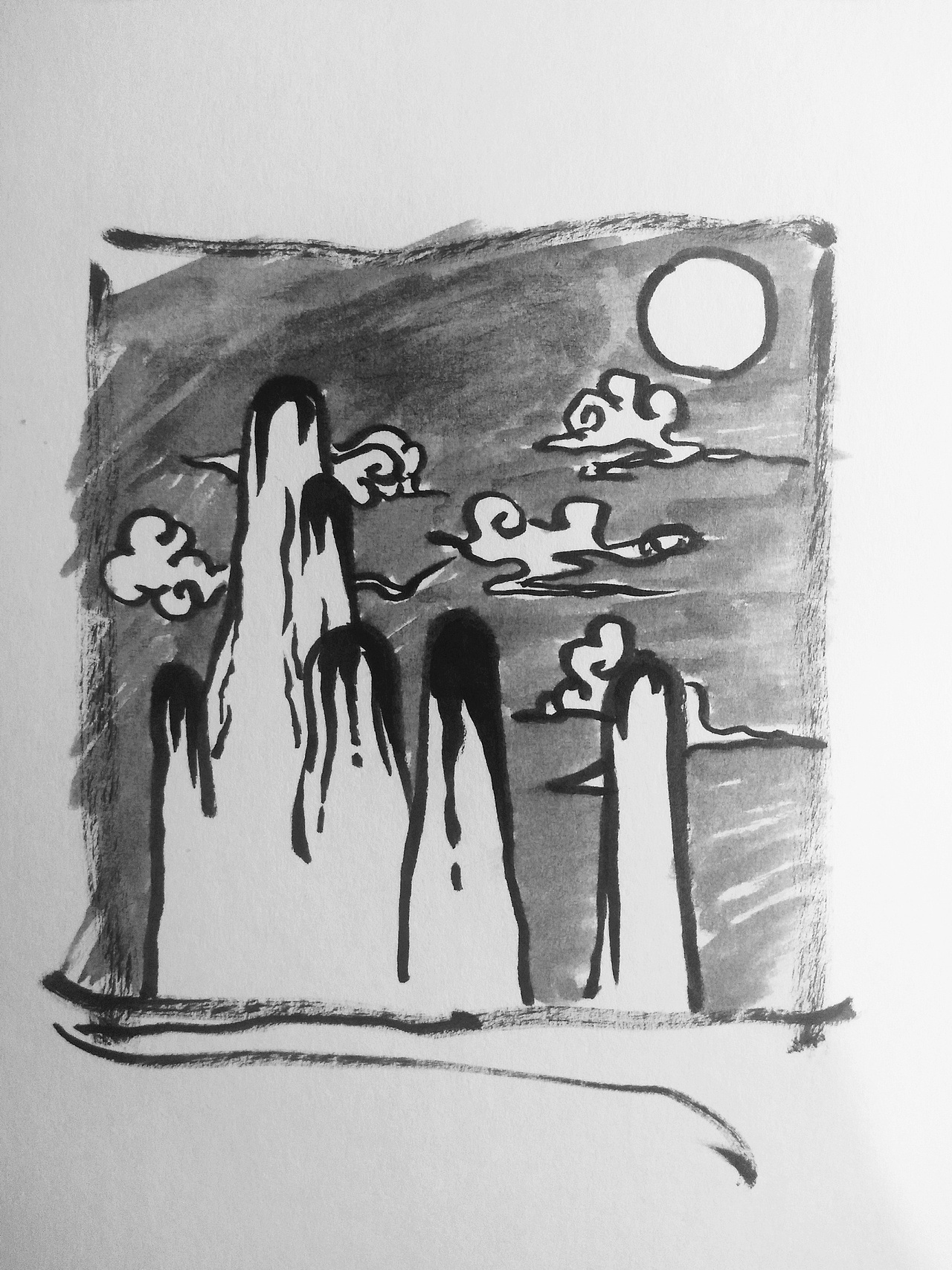 要在茫茫人海中找到自己（图ZMTM0NjE3NjMy） - 单幅漫画 - 站酷设计师李安朔原创素材 - 站酷ZCOOL