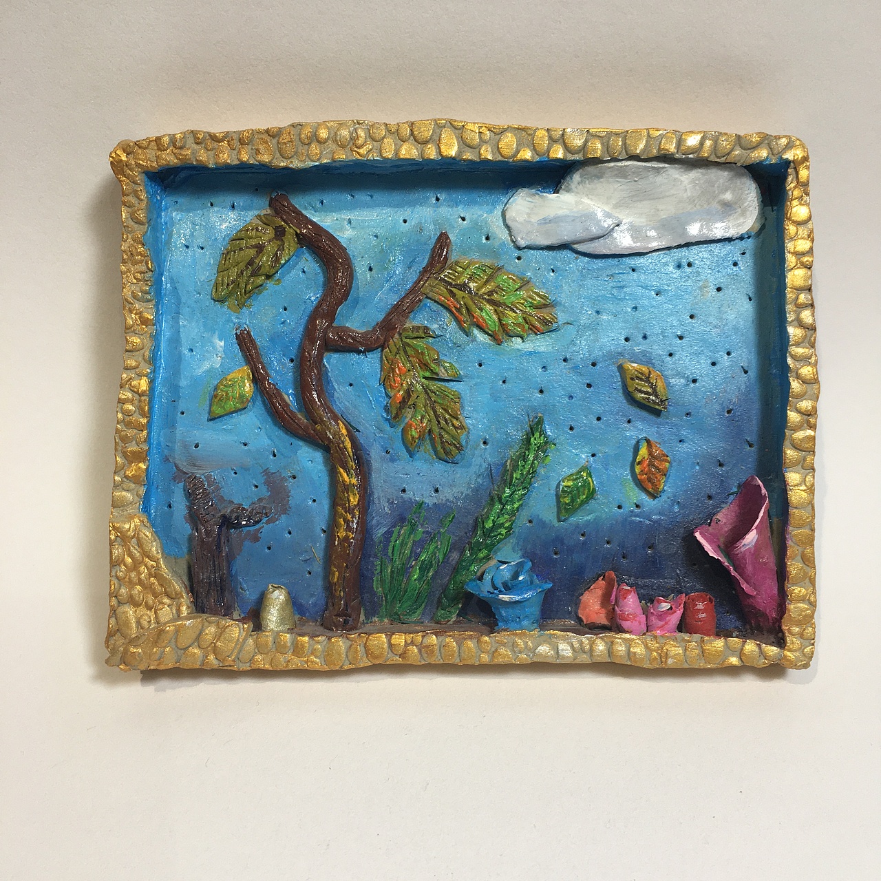 陶艺泥板画装饰