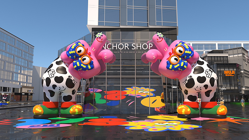 OK兔原创兔年吉祥物IP｜美陈艺术装置作品（图ZMzIwOTA5MTk2） - 景观设计 - 站酷设计师IP设计老何说原创素材 - 站酷ZCOOL