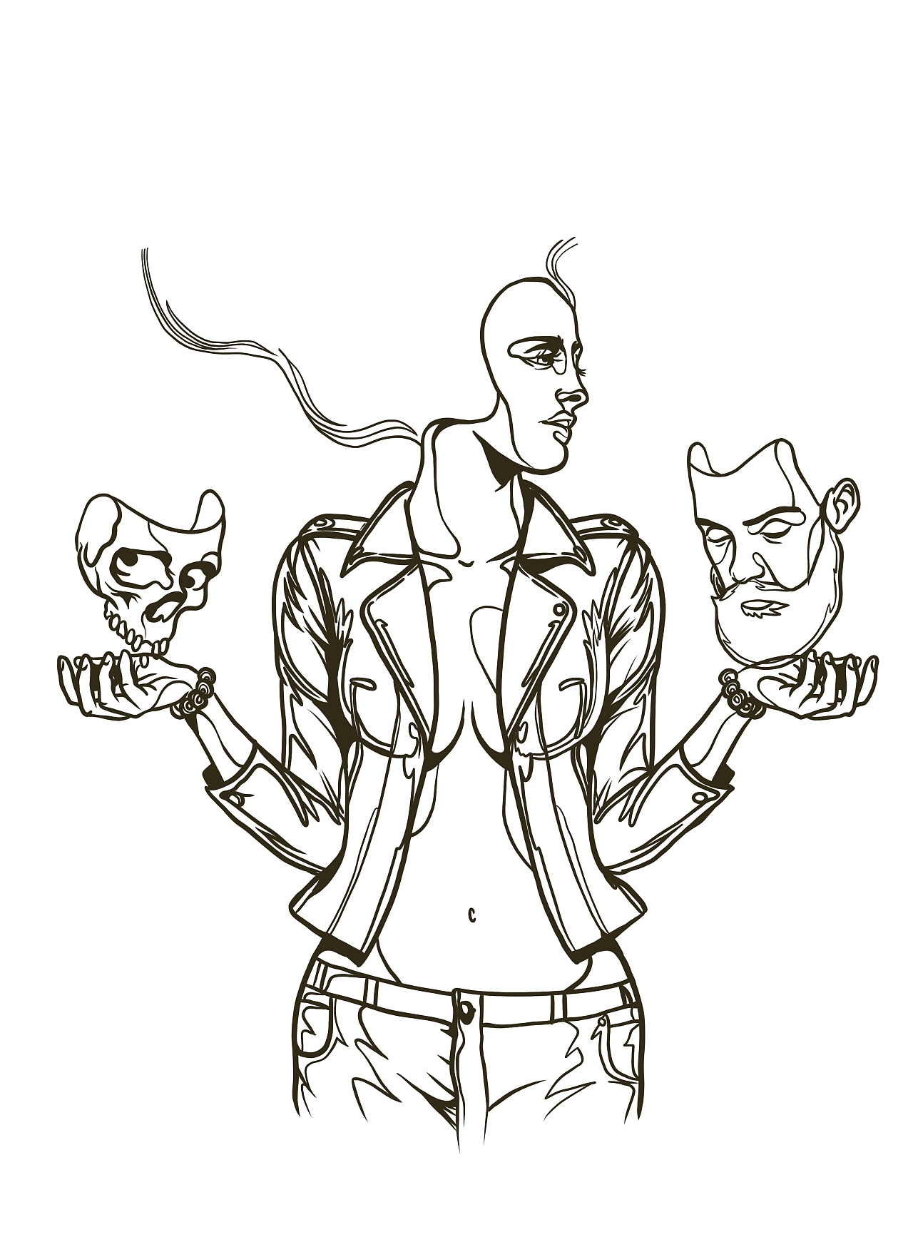 人性|插画|商业插画|箫公子赶稿中 - 原创作品 - 站酷 (zcool)