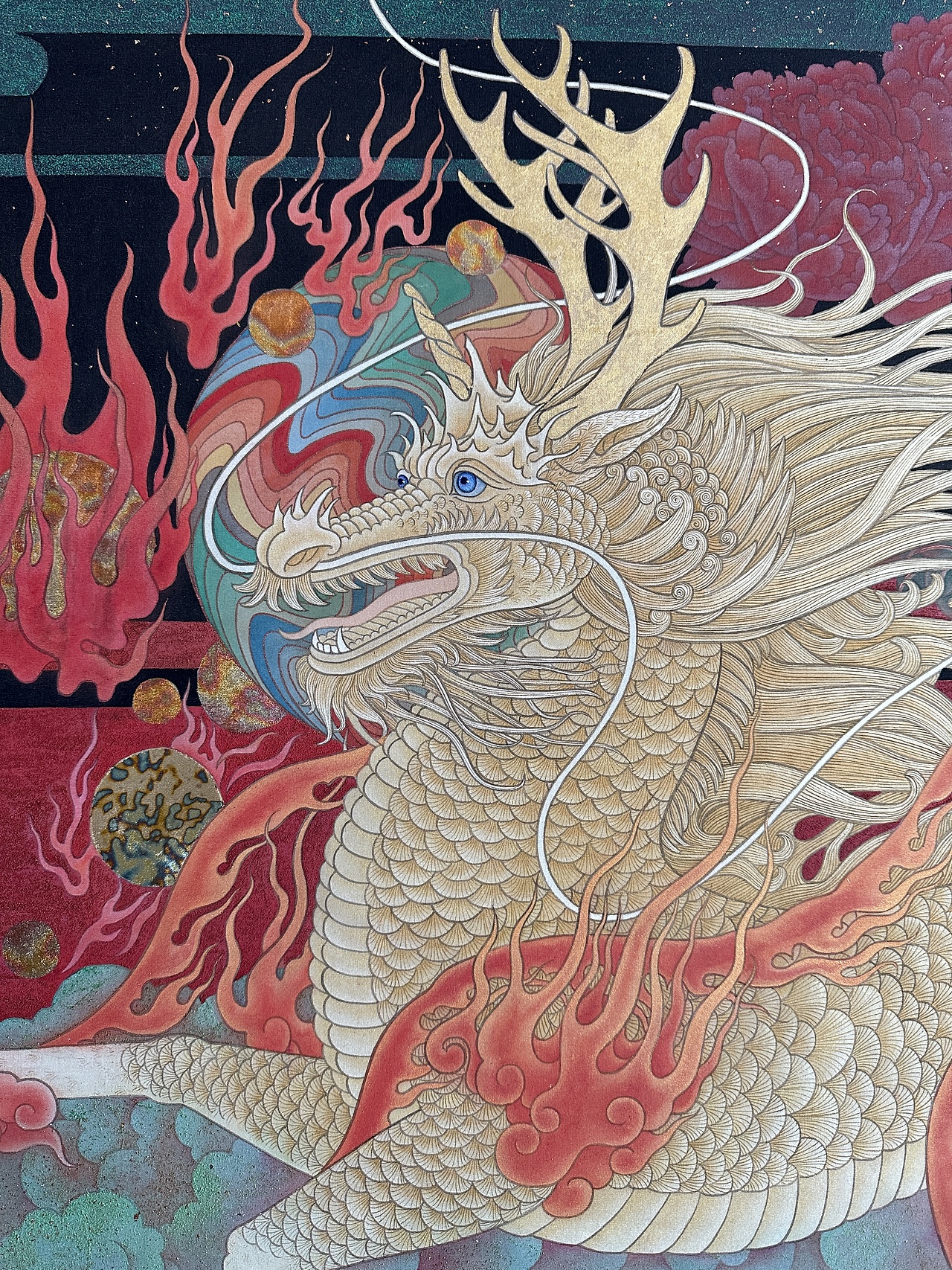 《追风》（图ZMzQ2Mjg3Mjcy） - 绘画 - 站酷设计师孙影国画原创素材 - 站酷ZCOOL