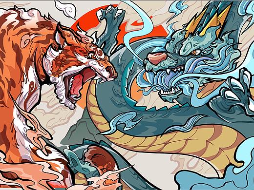 龙腾·虎跃(个人主页-ZNTgyMzE0NjQ=) - 图案 - 站酷设计师是九方哦原创素材 - 站酷ZCOOL