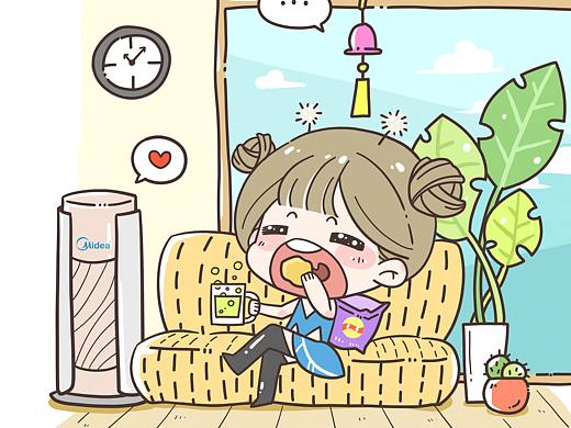 自从你来了，我家的风铃再也没响过。（个人主页-ZMzEyMjA1OTY=） - IP形象 - 站酷设计师桃斯文原创素材 - 站酷ZCOOL