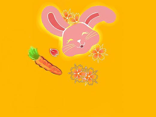 点点花瓣，萝卜兔兔
