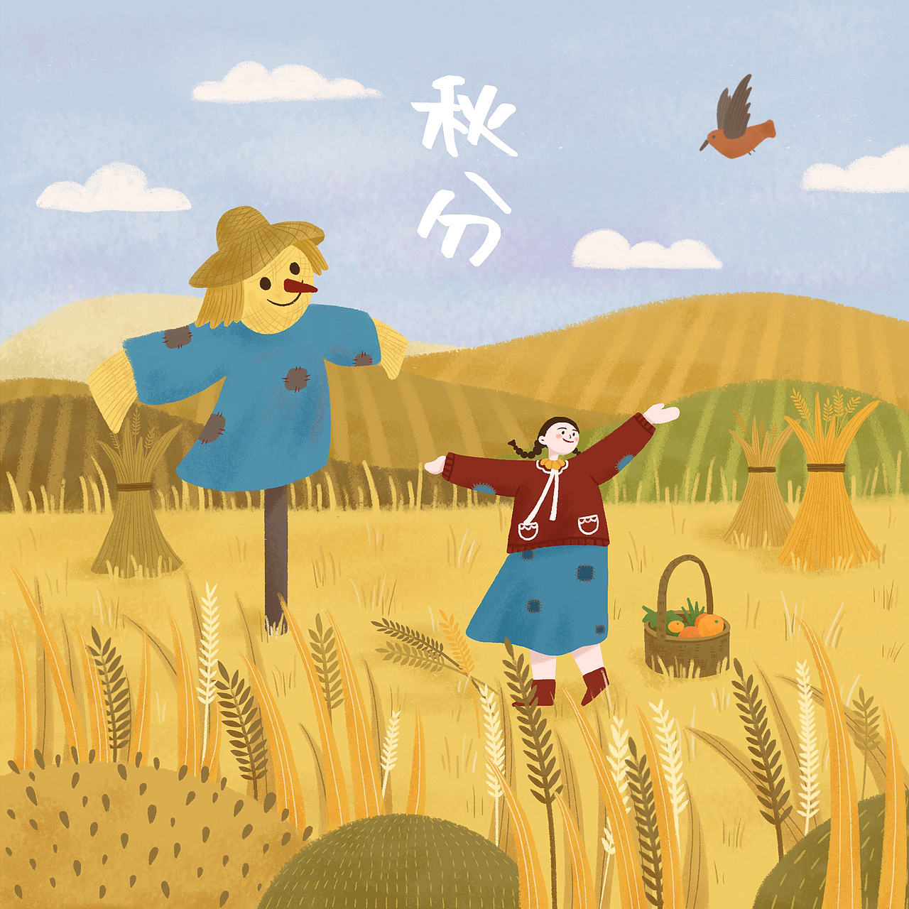 秋分（图ZMjIxNzYwNTgw） - 创作习作 - 站酷设计师_猪肉饭团原创素材 - 站酷ZCOOL