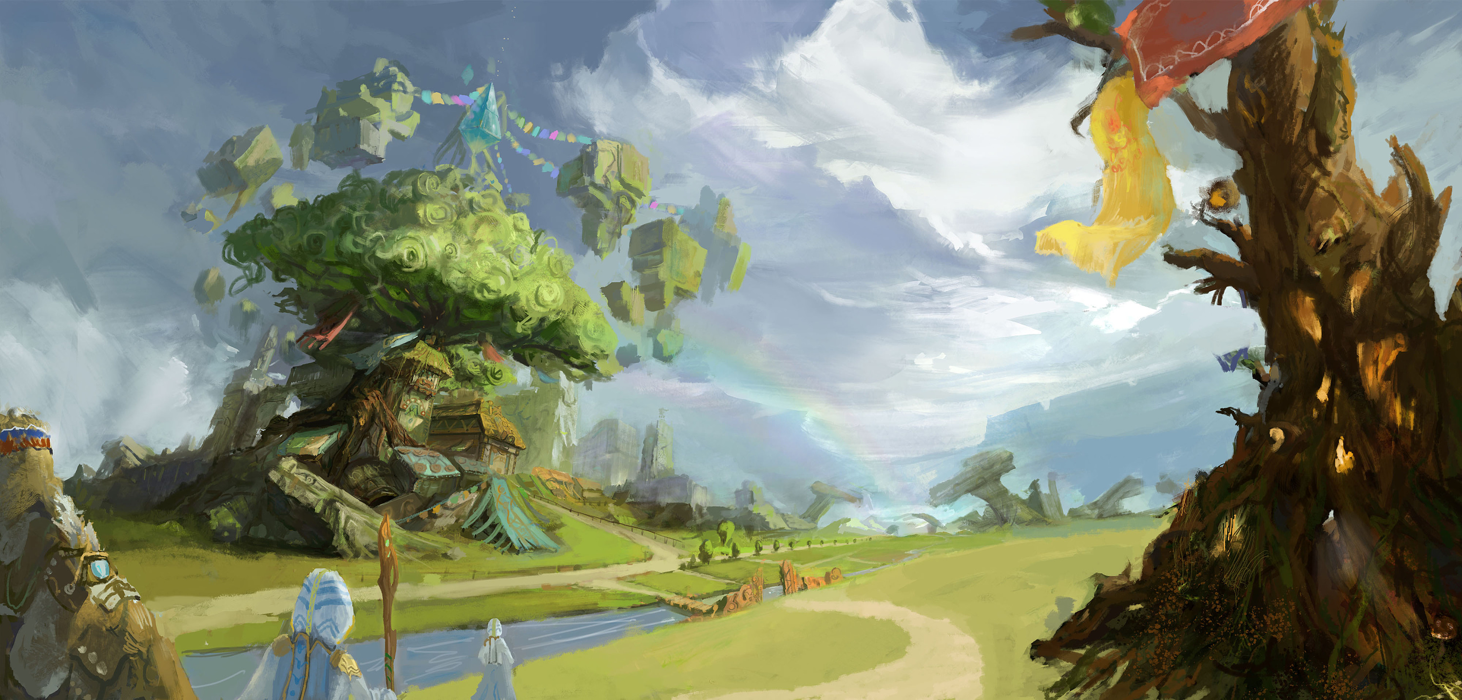 把创作的老图装修了|插画|游戏原画|blue_dirt - 原创作品 - 站酷