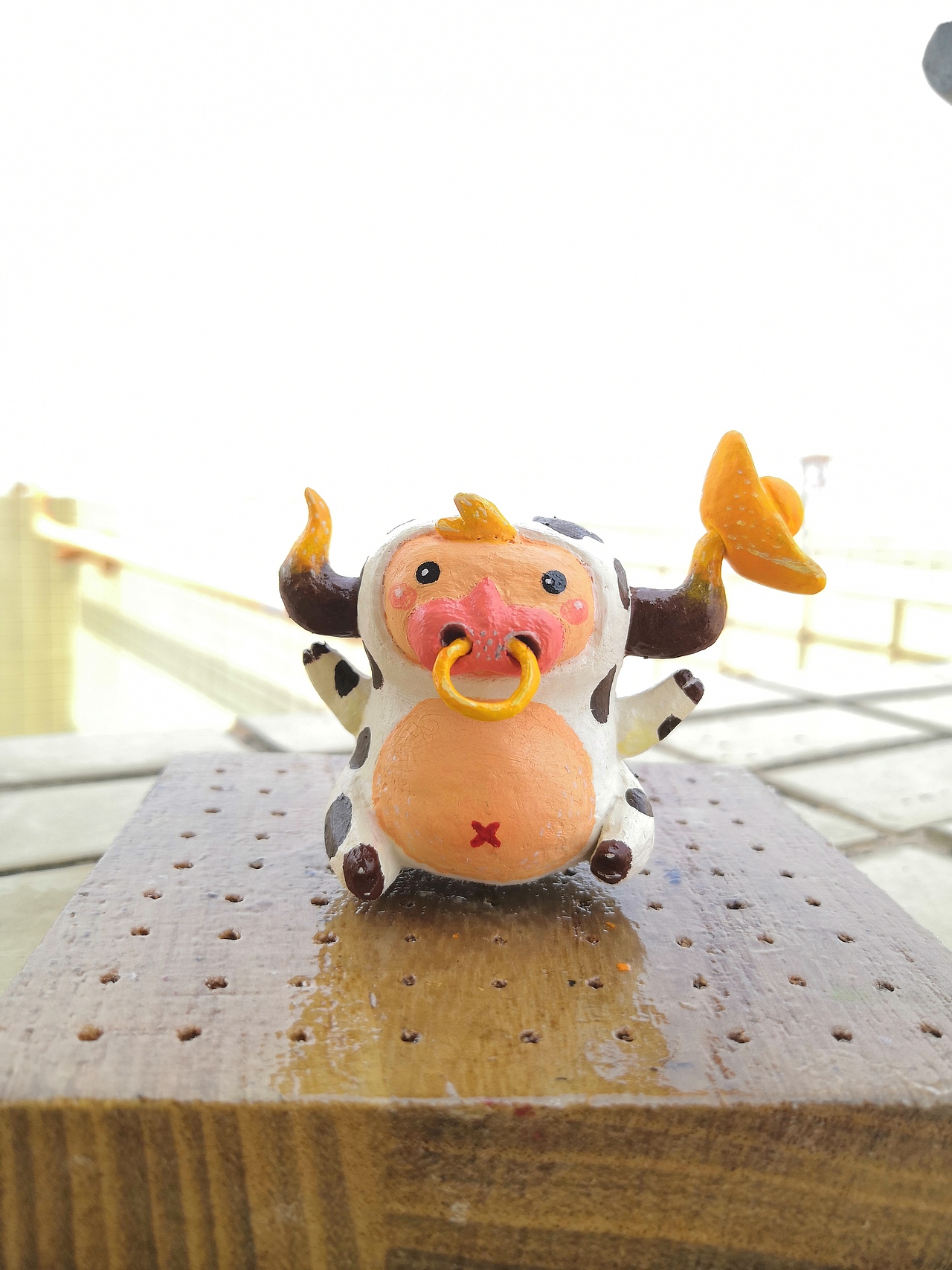 粘土创作小牛牛