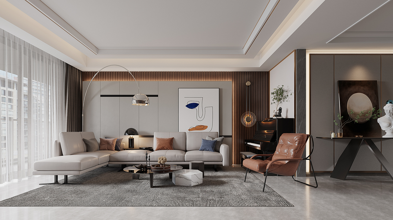 现代简约空间表现