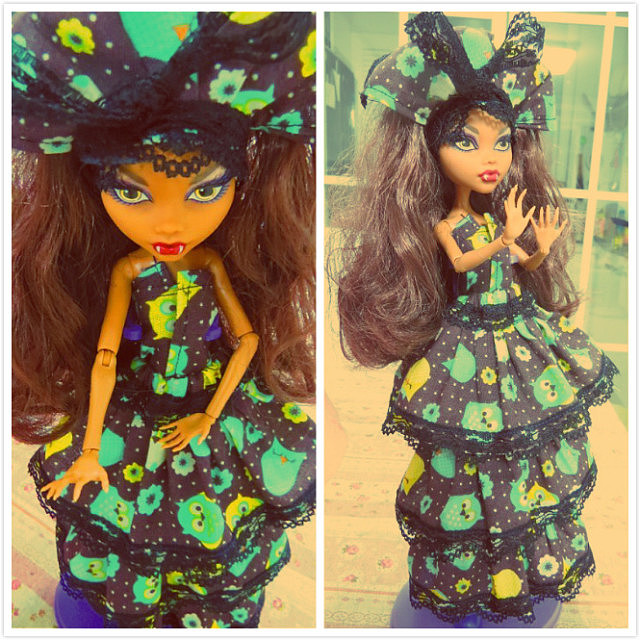 手工制作 怪物高中 娃娃 娃娃衣服设计（图ZMzk1MjczMDA=） - 其他服装 - 站酷设计师sofia711原创素材 - 站酷ZCOOL