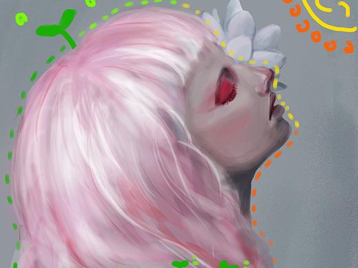 粉红色是阳光的颜色