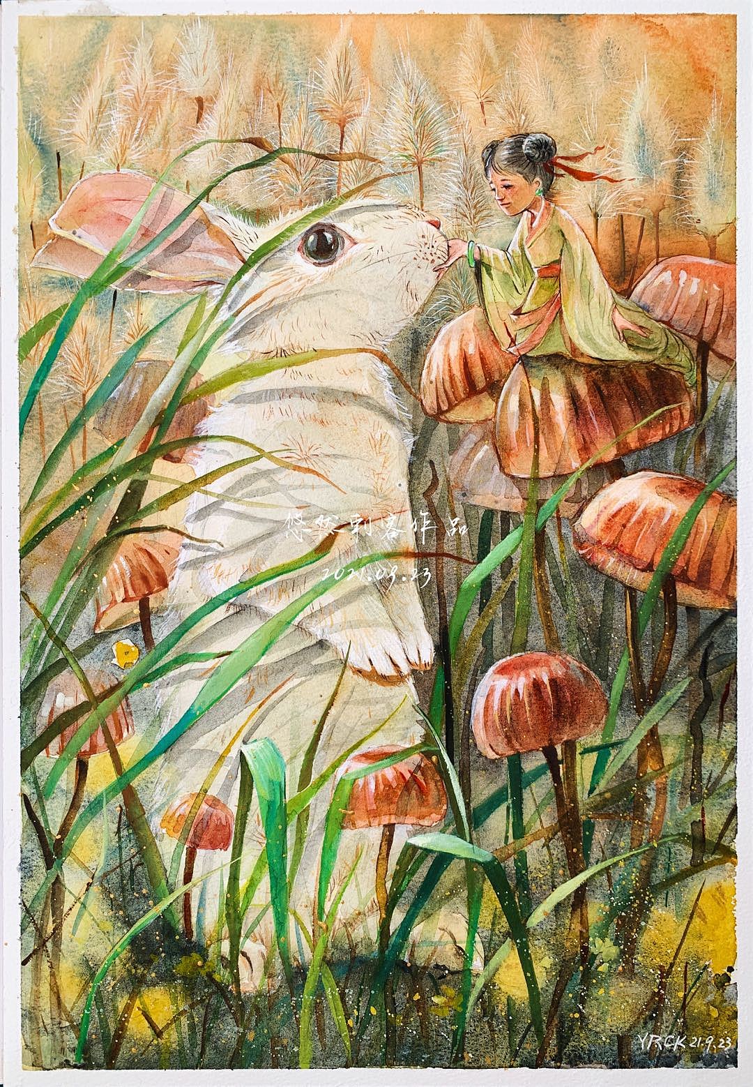 【水彩插画】大兔叽（图ZMjcxODA3MzYw） - 创作习作 - 站酷设计师悠然刺客原创素材 - 站酷ZCOOL