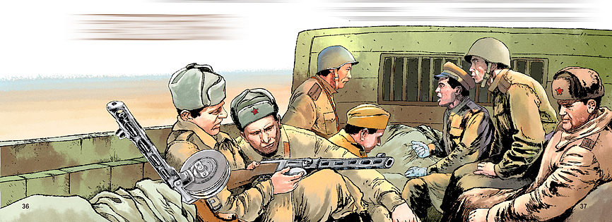 二战漫画,写实二战插画,写实漫画,线稿,战争连环画