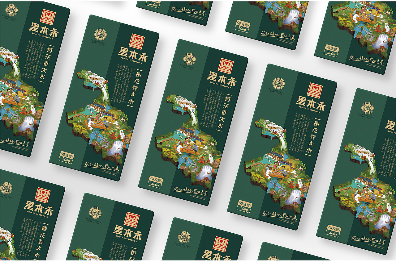 黑水禾——龙江腹地 黑水禾米（图ZMjM5MjY0NjU2） - 品牌 - 站酷设计师缤策原创素材 - 站酷ZCOOL