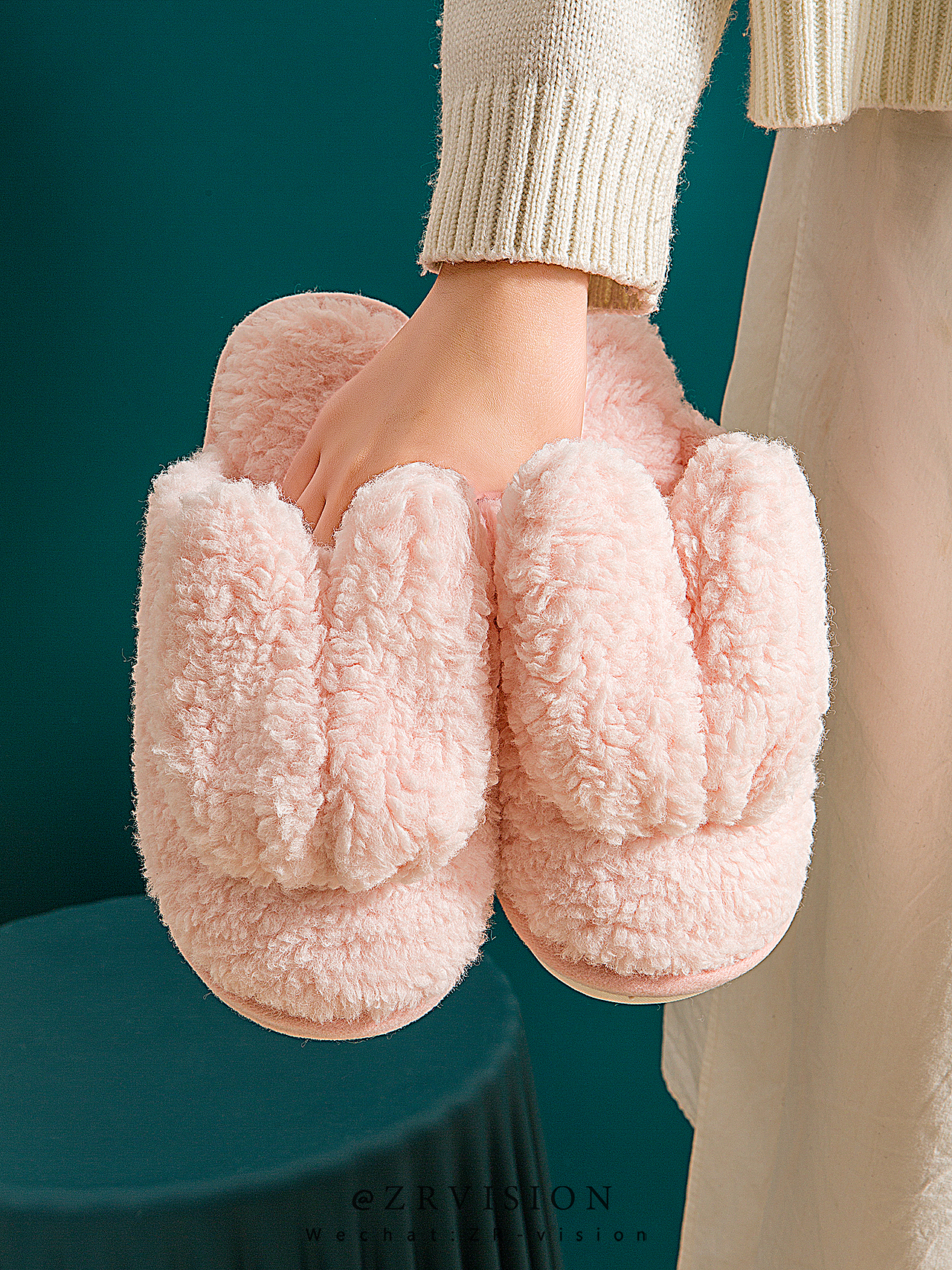 网红可爱棉拖鞋家居少女感情侣拖鞋公主风格毛绒冬天