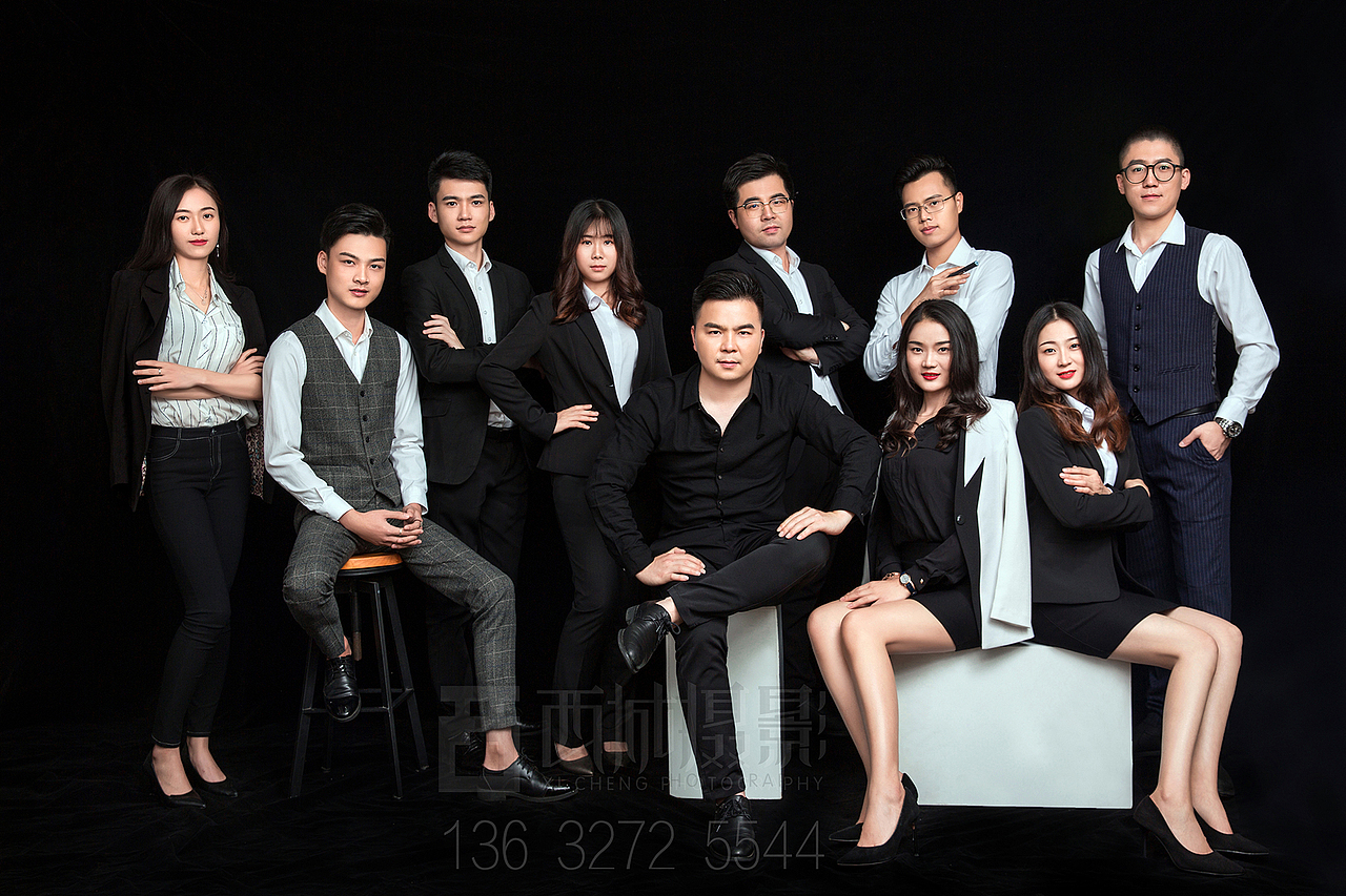 深圳职业形象照,团队照拍摄