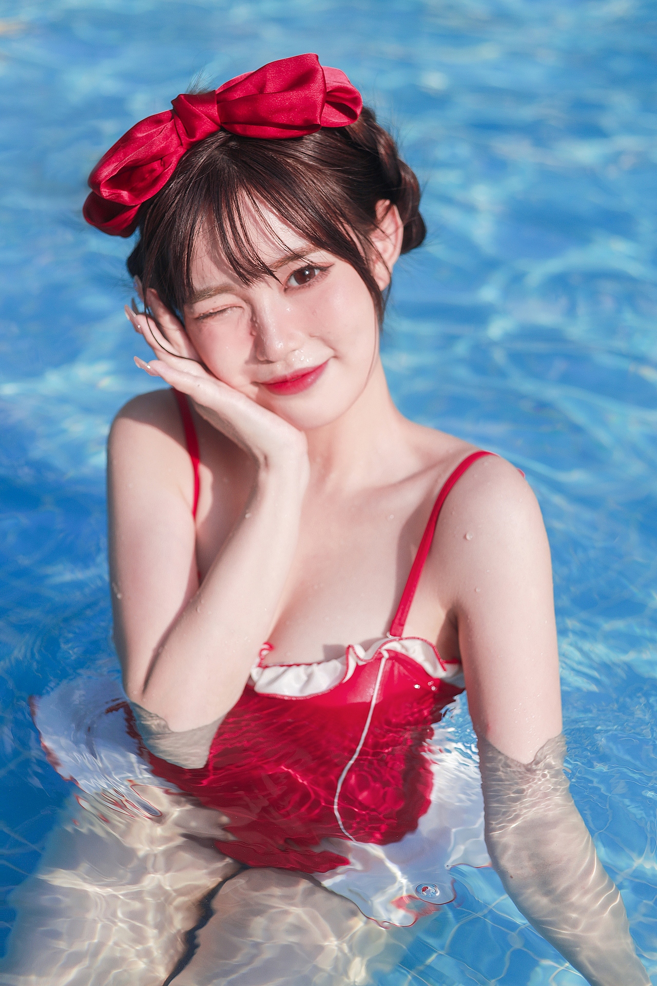 属于你的夏天 日系泳池写真（图ZMjY0MzQ3MTEy） - 人像摄影 - 站酷设计师云间眠原创素材 - 站酷ZCOOL