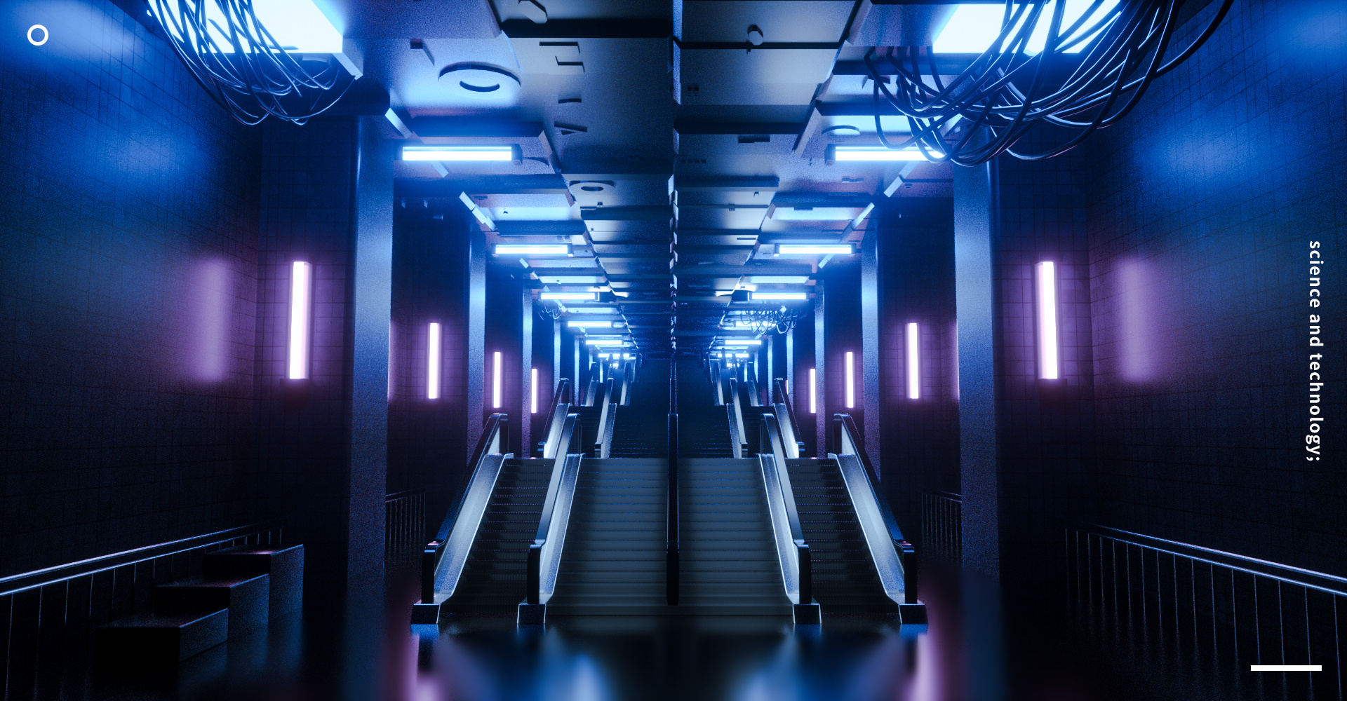 赛博朋克自动扶梯(临摹)