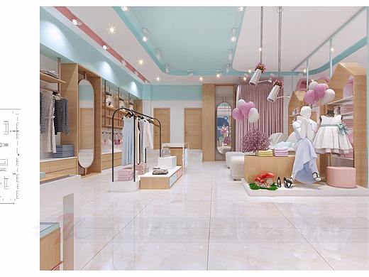 新乡母婴店装修公司500M2母婴店设计案例赏析