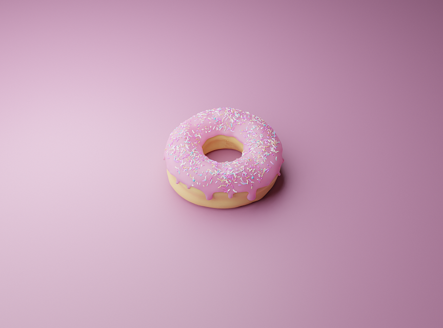 甜甜圈、Blender教程练习（图ZMjY4MTQwMTE2） - 其他三维 - 站酷设计师Natalie_Si原创素材 - 站酷ZCOOL