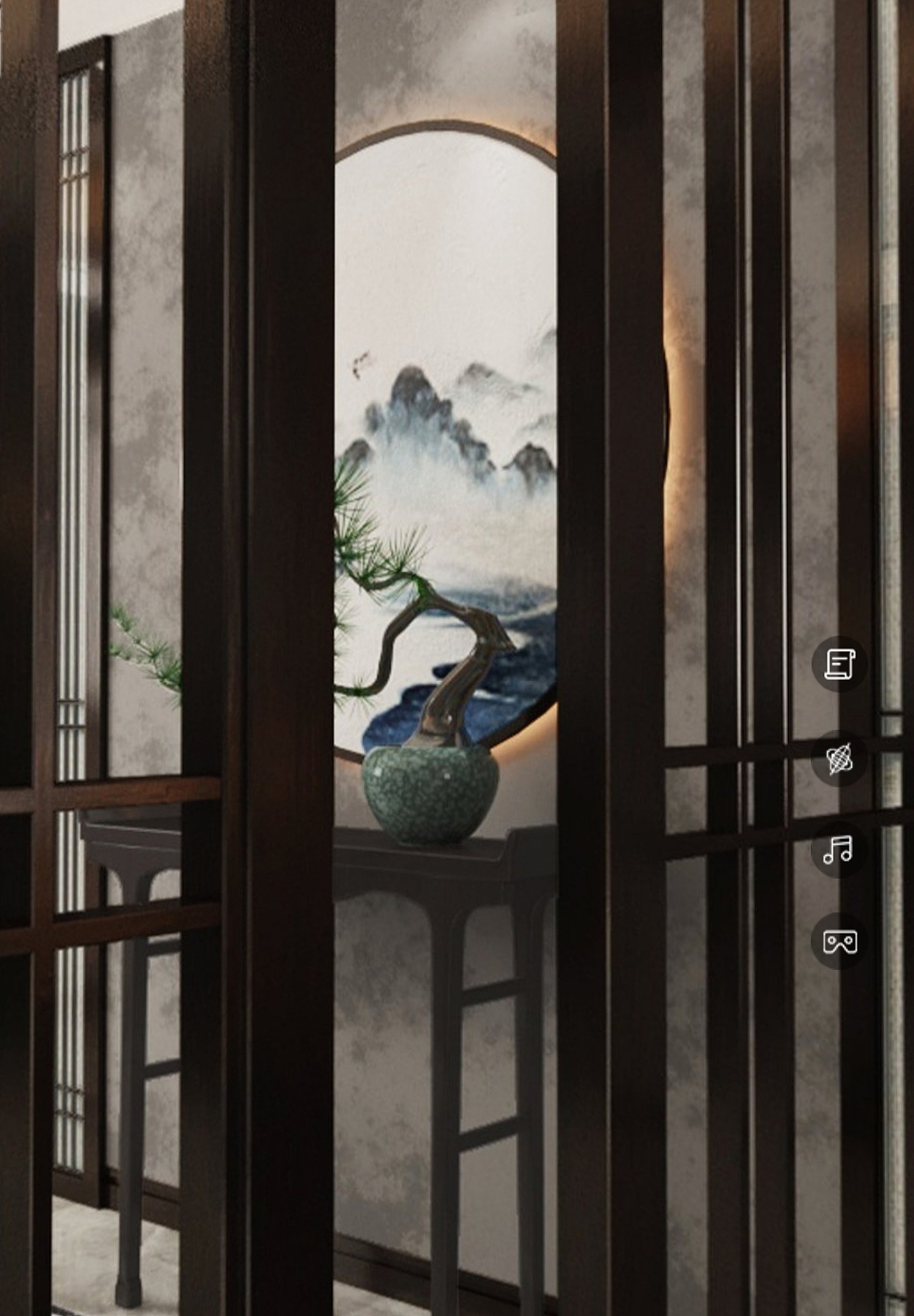 新中式客厅设计 线象空间之禧上装饰全案整装#设计案例