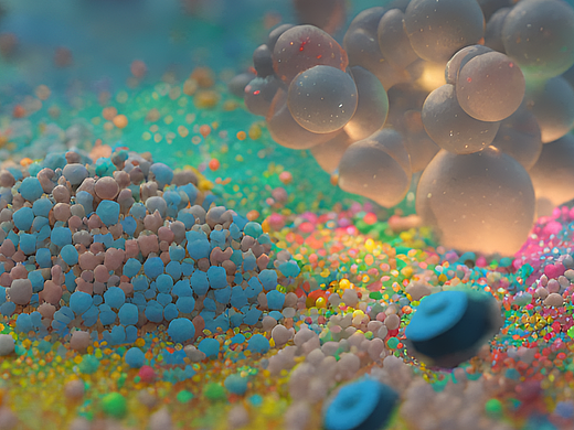 #站酷梦笔#颗粒，玩具，颜色不要鲜艳