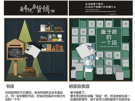 盒子君的一个店，商业街品牌视觉设计