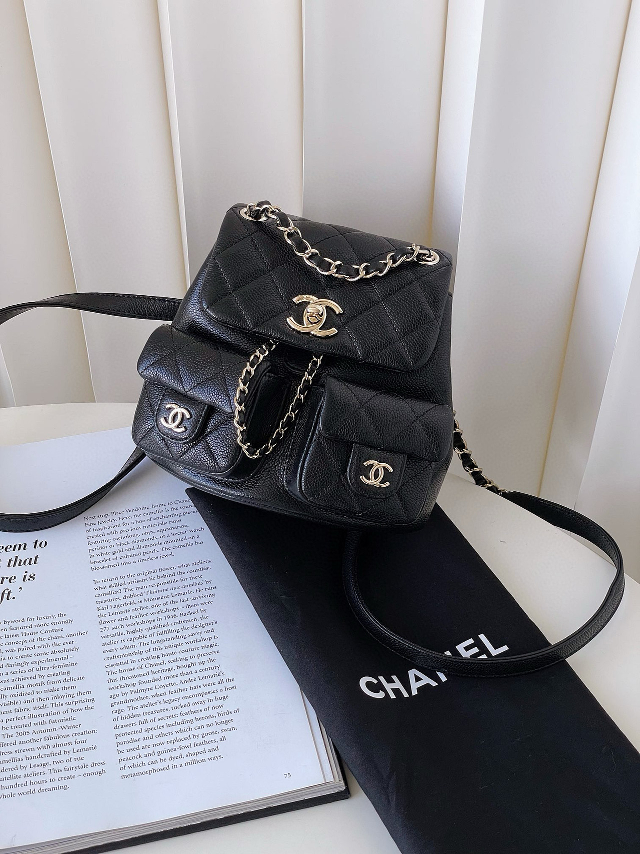 Chanel duma双肩包（图ZMzczMDIzODIw） - 产品摄影 - 站酷设计师joyiGuan原创素材 - 站酷ZCOOL