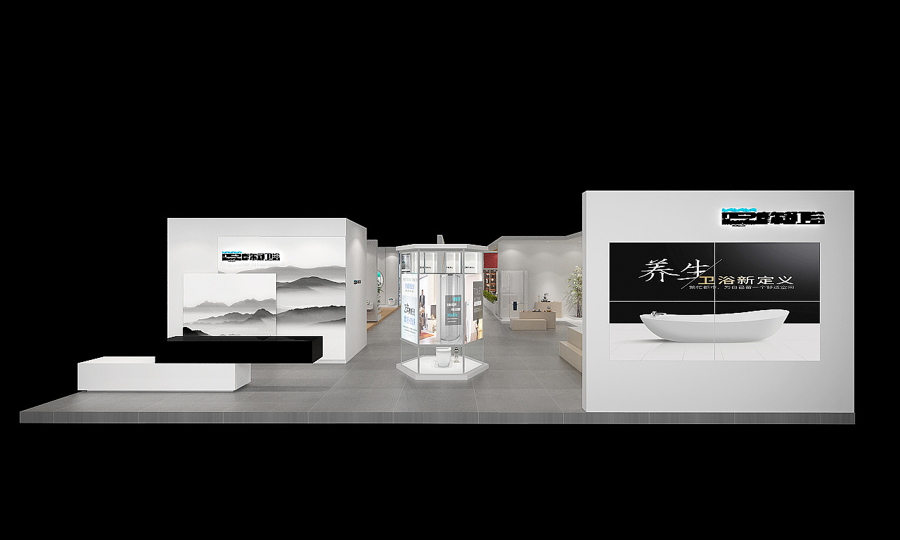 浴缸展会效果图（图ZMTgxMTM5ODky） - 其他三维 - 站酷设计师设计狮Ming原创素材 - 站酷ZCOOL