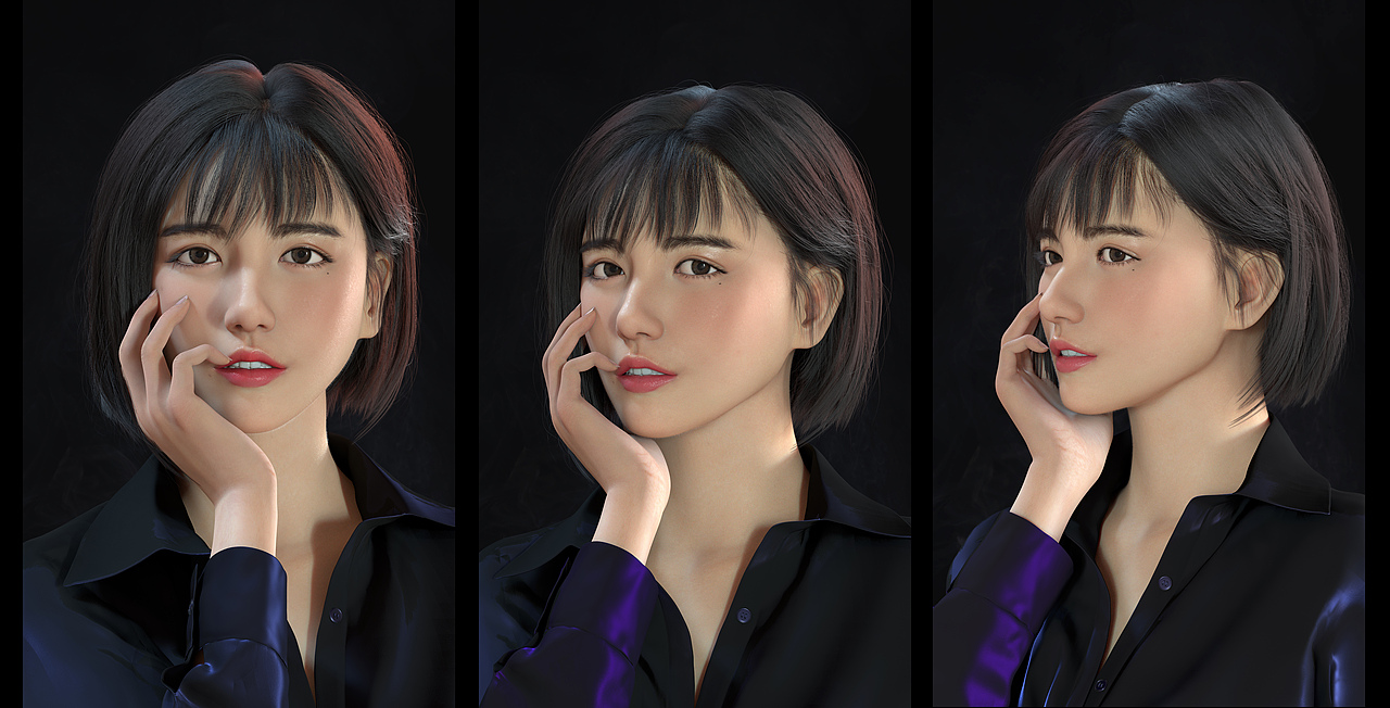 cg练习 虚拟偶像