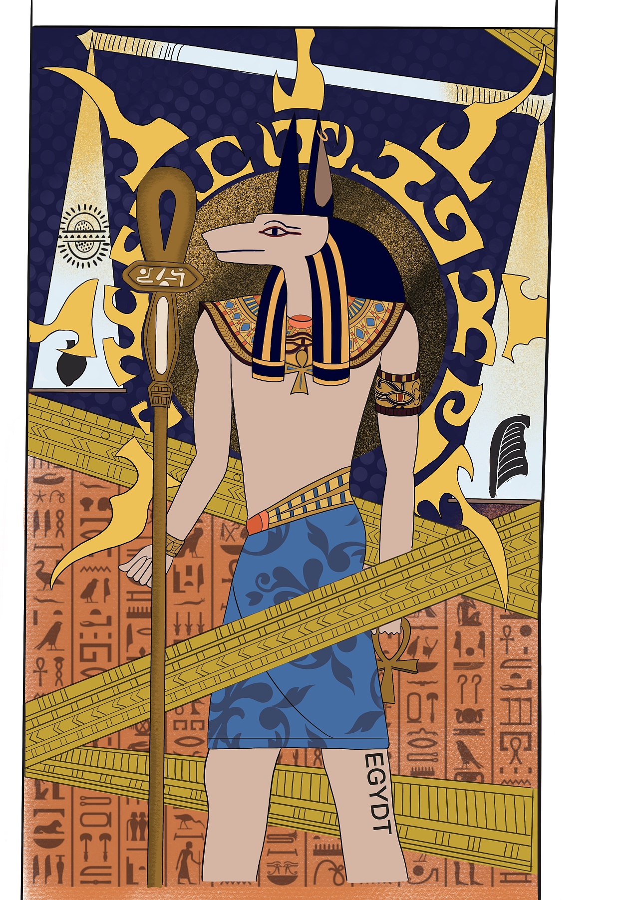 埃及女神|插画|创作习作|元瞻阁萧凇菱 - 原创作品 - 站酷 (ZCOOL)