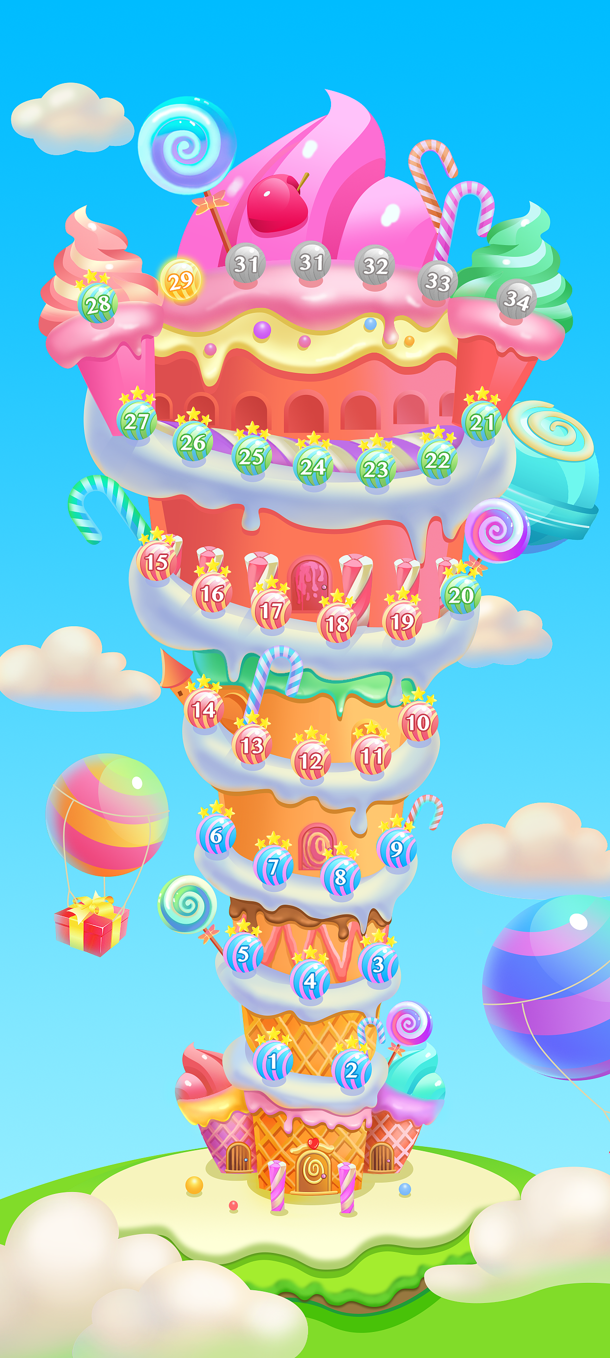 Q版游戏关卡图设计（图ZMTA5NDMyODE2） - 游戏UI - 站酷设计师之初2018原创素材 - 站酷ZCOOL