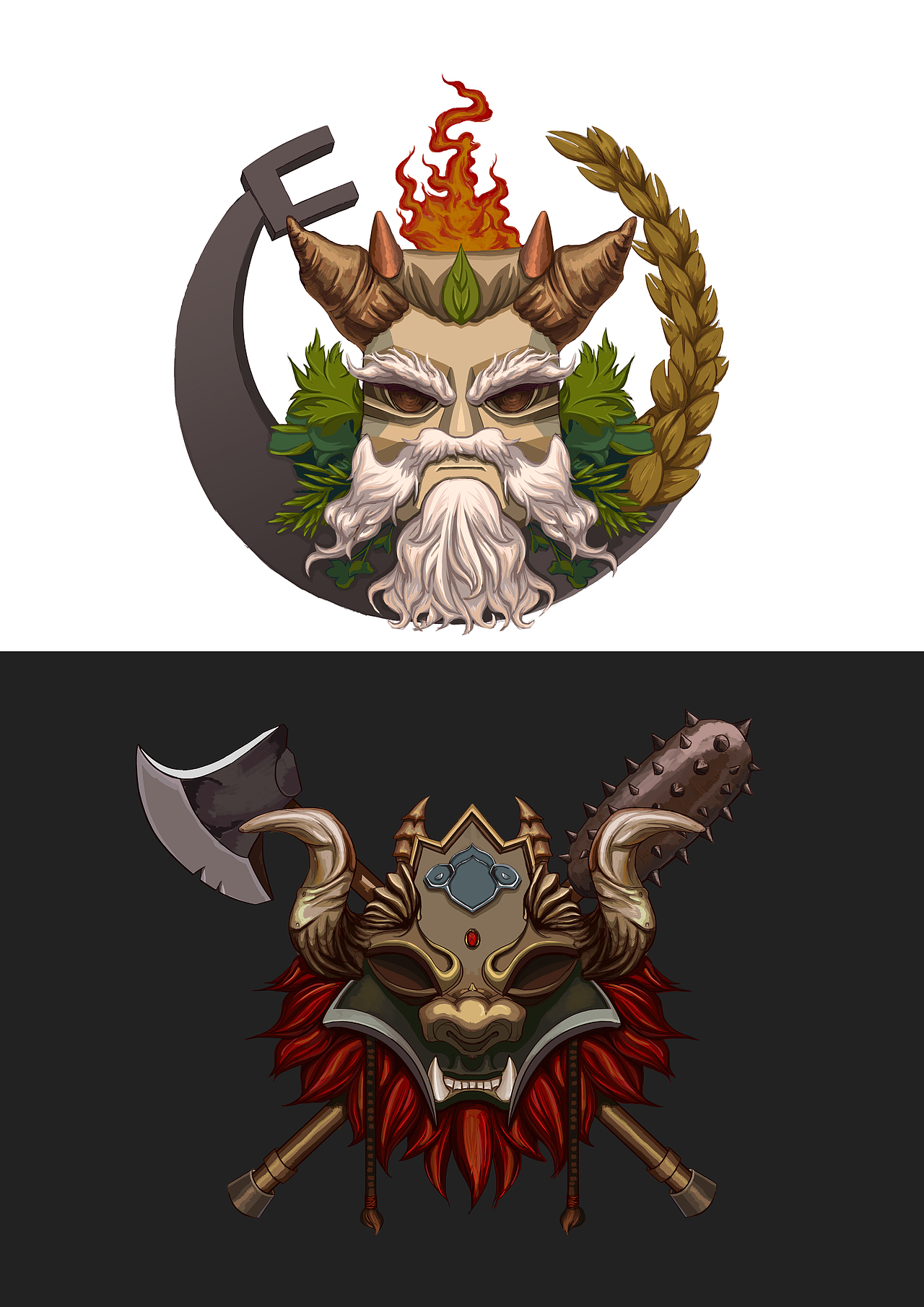 蚩尤炎帝形象设计